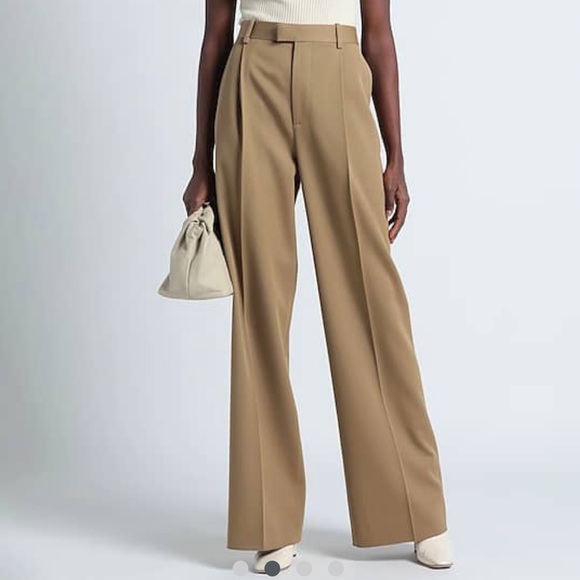 Zara full length wide leg  flowy pleated pants - Picture 9 of 10